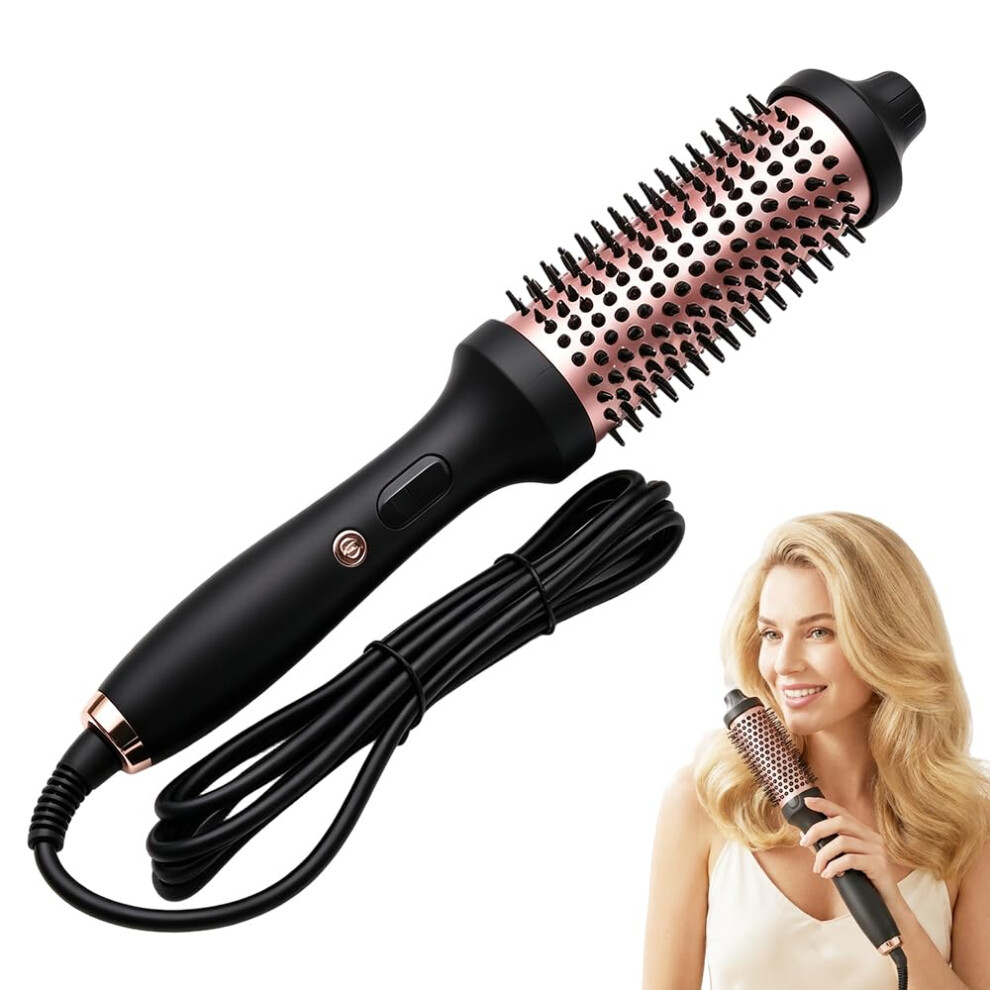 Oimg (1 Set, -) 1.5 Inch Ionic Thermal Round Brush Â Blowout Styling With 3 Temp Settings