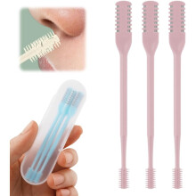 (Pink, 3pcs) Cortador Nariz 2-em-1, 360 Rotação, Homem e Mulher, Nose e Orelhas