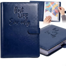 (Dark Blue, -) Organizator leather slujbă