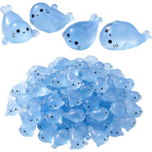 (20pcs, -) 20 db sötétben világító pecsét figurák – fluoreszkáló óceán gyanta kertbe