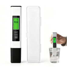 (White, -) Cyfrowy tester wody, TDS EC temperatura, alarm koloru dla wody pitnej