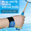 Badminton Wrist Stabilizer Enhances Grip Stability Plastic & Polyester Left hand blue 1