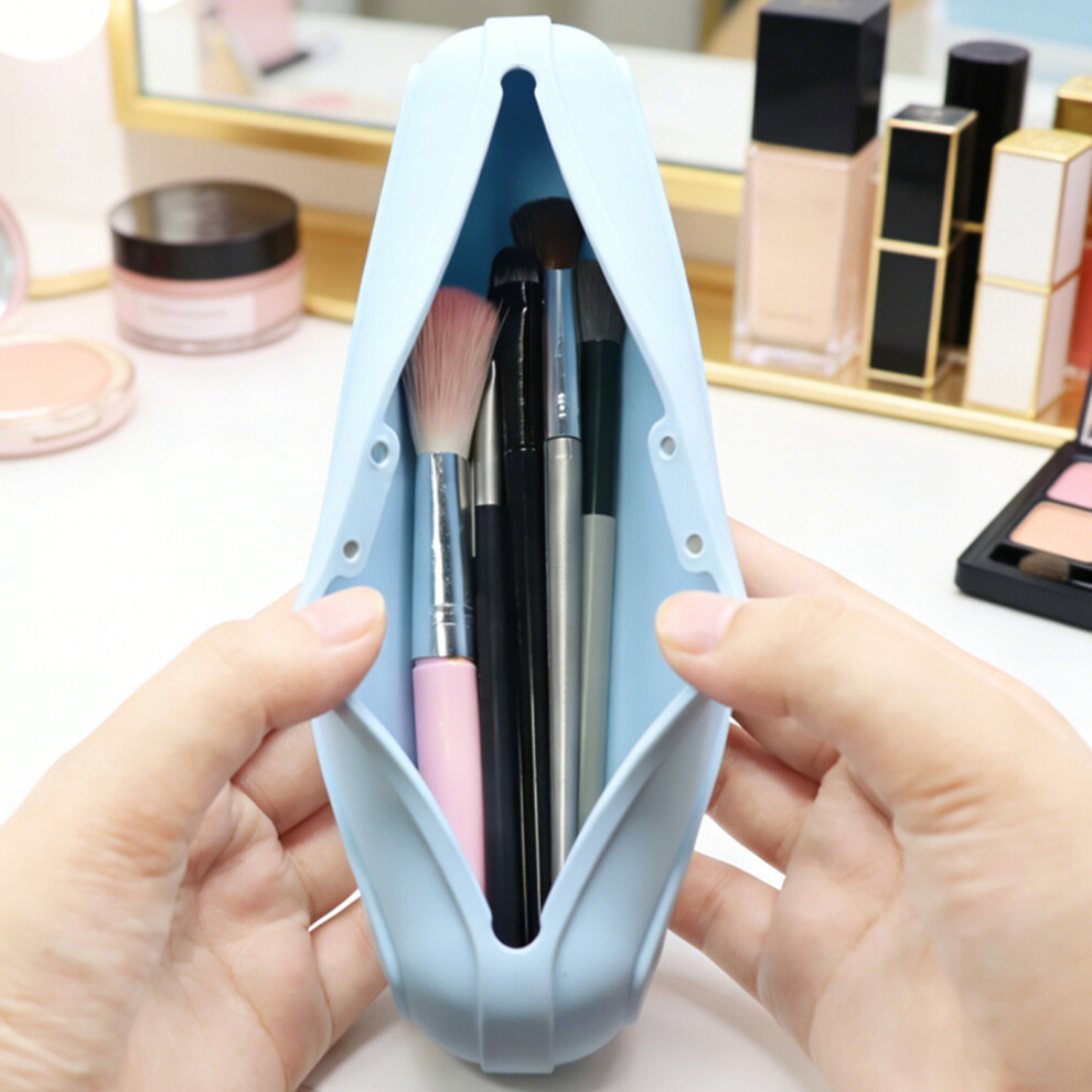 Compact Silicone Brush Holder For Professional Artists And Beauty Enthusiasts Purple S