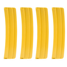 4Pcs Playing Card Holder Deck Stand Plastic Play Cards Holder for Elder People Yellow