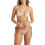 Women Two Piece Dotted Stripe Bathing Suit With Adjustable Strap For Sunbathing L 1