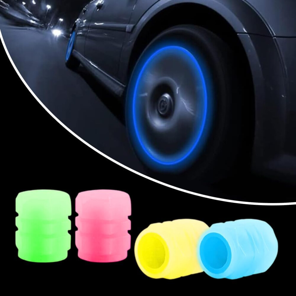(Mix, -) 20Pcs Glow-In-The- Tire Valve Stem Caps Â Fluorescent For Car Dark 5437706941750