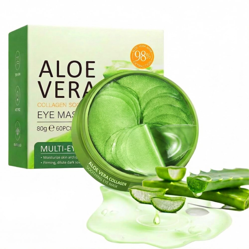 Oimg (Rose, -) Collagen Under Eye Patches 60 Pcs Â Aloe Vera Hydrating For Dark Circles