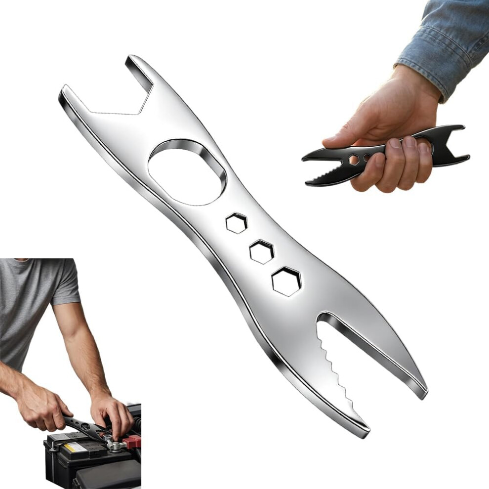 (Silver, -) Multifunction Double Ended Wrench Â Quick-Change Adjustable Open End 5437706939894