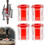 (Red, -) 1er-magnetischer Schraubendreher-Ring, rot, 1/4", für Bits 1