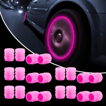 (Pink, -) 20 stuks glow-in-the-dark ventieldopjes, groen