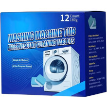 (-, 1 Count (Pack of 1)) Deep Cleaning Descaler Washing Machine Cleaner Tablets for HE Washers