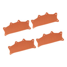 Cooling Helmet Accessories 4Pcs Ergonomic Moisture Wicking Helmet Inserts Pads Orange