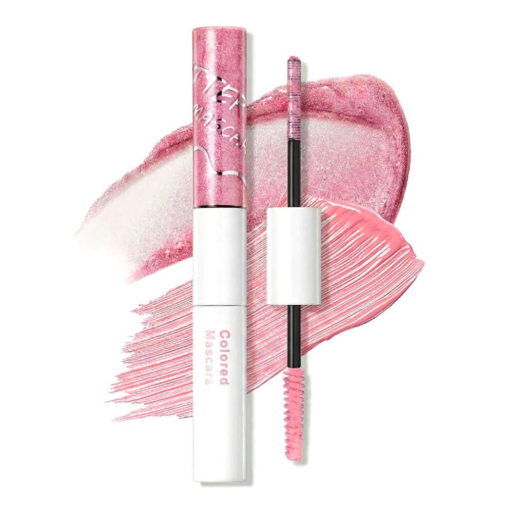 Oimg Pink (, -) Glitter Mascara Topper Â Long-Lasting Sparkling Lash Topper Smudge-Proof