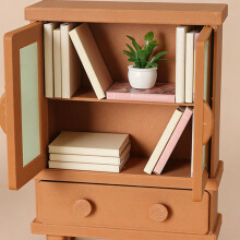 Elegant Miniature Cabinet Furniture For 1:12 Doll House Kitchen Scene Decoration