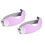 Silicone Patellar Tendon Support Strap Shock Absorption Knee Protectors pink pair 1
