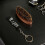 Walnut Handle Beard Comb Optional Boar Bristle Brush For Professional wooden beard brush 1
