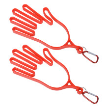 2Pcs Golfs Glove Stretcher Support Frame Golfs Glove Holder Hanger Keeper Rack Red