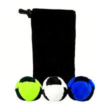 Colorful 8 Panel Sacks Footbag Juggling Balls Outdoor Sport Toy Enduring 3