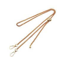 Bag Chain With Decorative Spherical Pearls Detail Gold