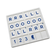 Durable Polymer Mahjong Personal Practice Board With Vertical Tile Display For Clear A