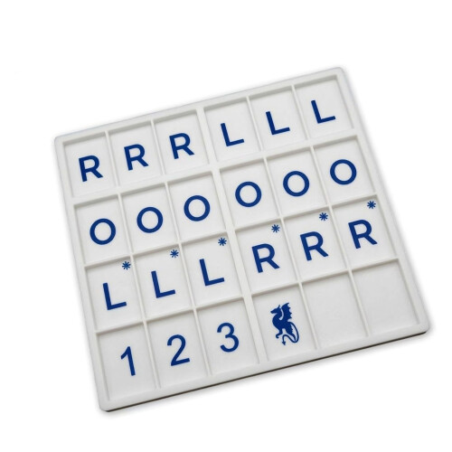 Durable Polymer Mahjong Personal Practice Board With Vertical Tile Display For Clear A