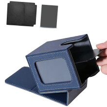 Reinforced Collectible Storage Unit Having Padded Inside Preserves Rare Game Navy Blue
