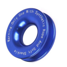 Winch Snatch Towing Rings for Soft Shackles and Synthetic Rope Enduring Blue 1