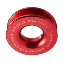 Aluminum Alloy Car Recovery Rings Compacts Design Winch Snatch Towing Rings Red 1