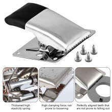 Professional Fish Cleaning Clamps Rustproof Stainless Steel Fish Tail Grippers Black