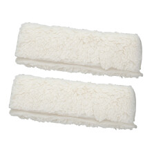 Universal Fit Wheelchair Arm Supports produced From Soft Flannel And Cotton Blend White