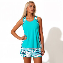 Split Design Women's Athletic Swim Pair Chlorine Resistant For Lap Training Army Green XXL