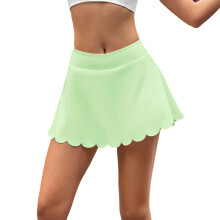 Elegant Tennis Dress Skirt Lined Comfortable Skort For Walking Walking Matcha color XL