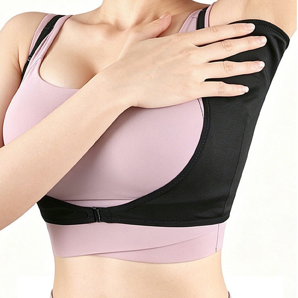 Black Breathability Sweat Absorbing Vest For Summer Outdoor Underarm Sweat Vest Pads M