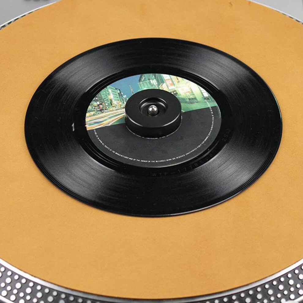 Vinyls Record Center Adapter Aluminum 45 Rpm Turntable Adapter Player Accessories Silver 7696002123057