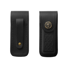 Unique Leather Sheath Cutter Pocket Folding Cutter Sheath Carriers Bag Indian black S