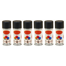 6Pcs Small Food Play Props 19Mm for Doll House Decoration & Model Making Black Pack of six