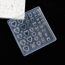 Artistic Nail Sculpting Molds With Realistic Jades Texture And Bear For Jewelry 48pattern