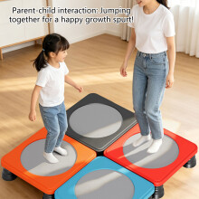 Jumping Platform For Indoor Outdoor Jumping Exercise And Fun Ages 3 To 13 Year Grey