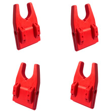 4Pcs Angling Rod Brackets Waterproof Soft Comfortable Grip for Dock Blue