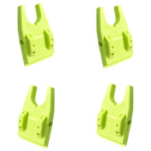 4Pcs Fishing Rod Holder U Shape for Bucket Edges and Boats Fishing Accessories Fruit green