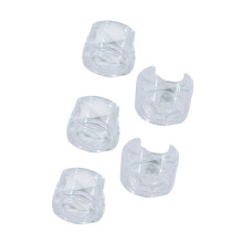 Plastic Billiard Chalk Powder Box Clear Billiard Chalk Storage Case Round chocolate powd