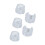 Plastic Billiard Chalk Powder Box Clear Billiard Chalk Storage Case Round chocolate powd 1