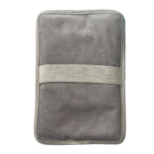 19cmx12cm Soft Flannel Ice Bag with Elastic Band For Muscle Joint Sprain Injury Gray