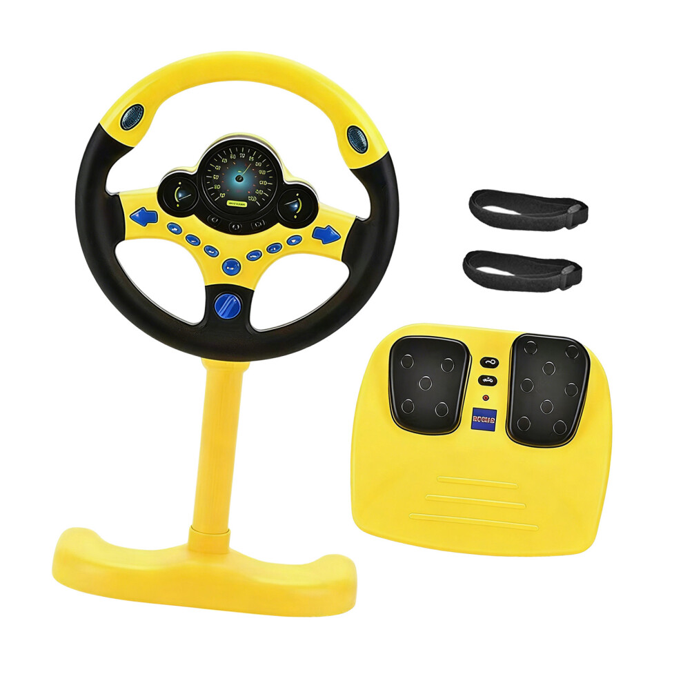 Lightweight Removable Car Steering Wheel Toy For Child Passenger Yellow 7696002202479