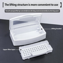 Compact LightNail Tool Disinfectant Holder Nail Tool Sterilizer For Small Spaces Green