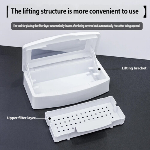 Compact LightNail Tool Disinfectant Holder Nail Tool Sterilizer For Small Spaces Green