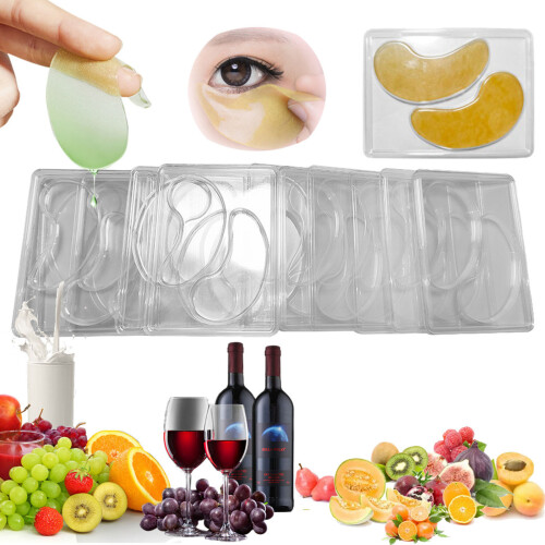 12/25Pcs Plastic Eye Patch Forms For Skincare Routine Smooth Surfaces 25 tablets