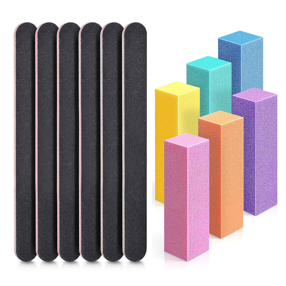 12Pcs Nail Shining Blocks In Vibranted Colors Nail Buffer Blocks For Manicure