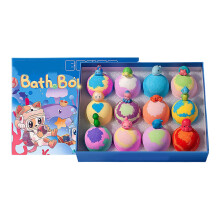 12PCS Foaming Bath Ball Variety Pack With Floral Fruity Scents Magical Bath JINGLINGBALL