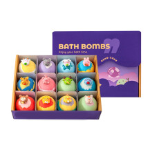 12PCS Foaming Bath Ball Variety Pack With Floral Fruity Scents Magical Bath SHENGXIAOBALL